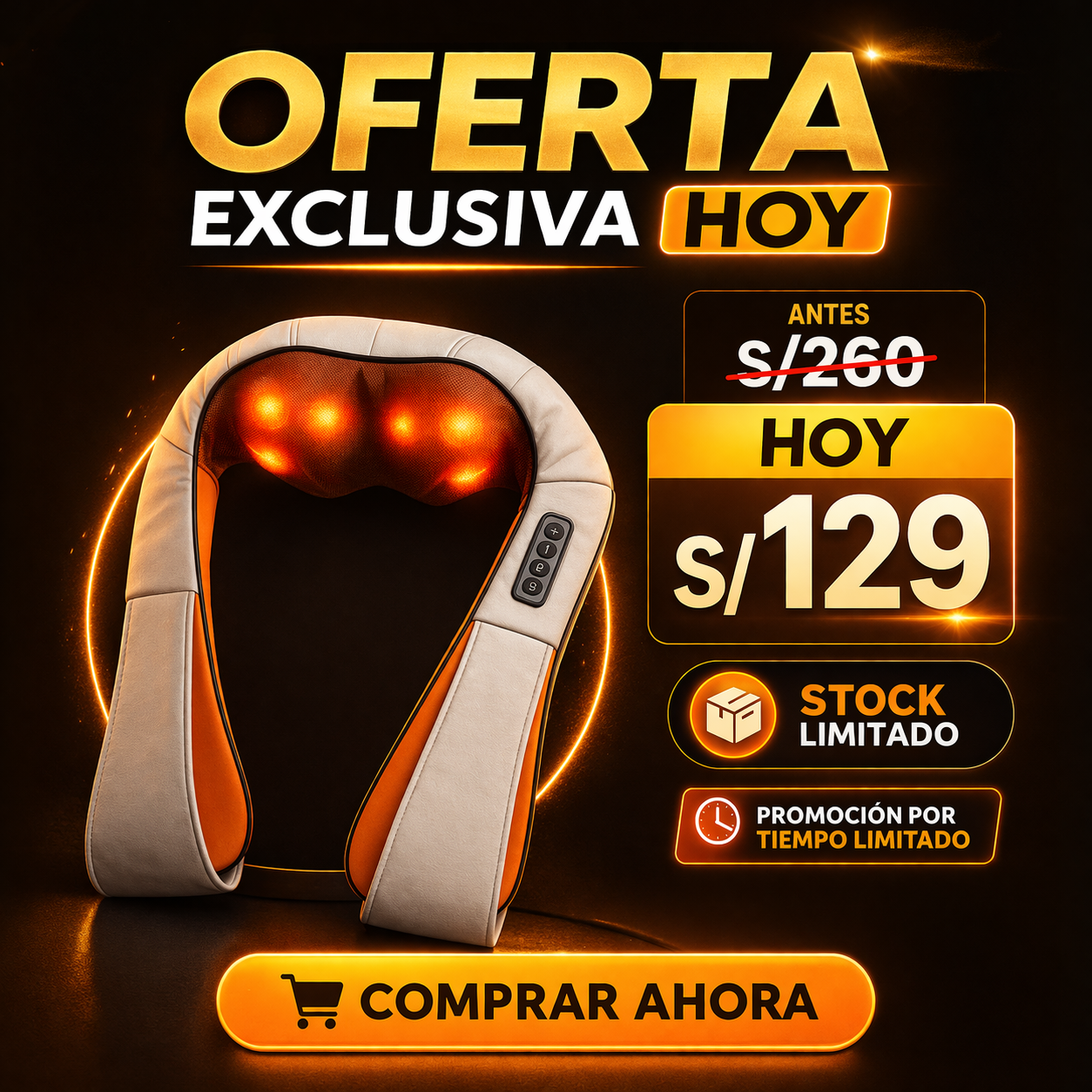 🔥MASAJEADOR DE HOMBROS PROFESIONAL🔥
