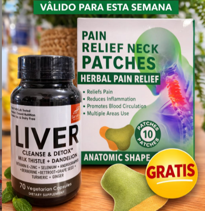🍃LIVER CLEANSE & DETOX + PARCHE PARA EL DOLOR🍃