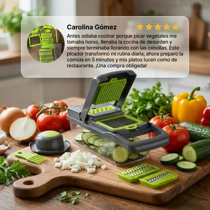 🥒🥕🥗PICADOR MULTIFUNCIONAL 14 EN 1🥒🥕🥗