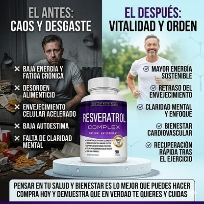 🔥 RESVERATROL COMPLEX TOPLUX (60 CÁPSULAS)